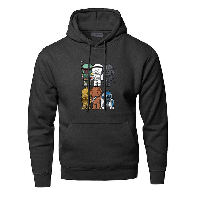 Star Wars Hoodies Sweatshirts Men Yoda Darth Vader Hooded Sweatshirt Hoodie Winter Autumn Fleece Streetwear Starwars Sportswear