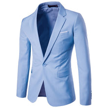 Load image into Gallery viewer, 2019 New Fashion Mens Casual Blazer Single Button Dress Blazer Jacket Men Slim Fit Mens Suit Jacket Solid Coat Men 5XL 6XL