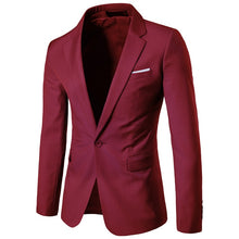 Load image into Gallery viewer, 2019 New Fashion Mens Casual Blazer Single Button Dress Blazer Jacket Men Slim Fit Mens Suit Jacket Solid Coat Men 5XL 6XL