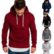 Load image into Gallery viewer, 2019 New Autumn Winter Hoodies Sweatshirt Mens Solid color Hoodies Long Sleeve Hoody Pullover Jumper Sweatshirts Men Hip Hop 3XL