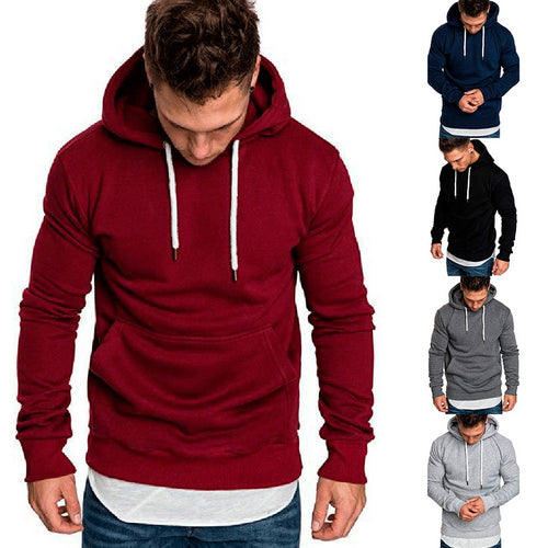 2019 New Autumn Winter Hoodies Sweatshirt Mens Solid color Hoodies Long Sleeve Hoody Pullover Jumper Sweatshirts Men Hip Hop 3XL
