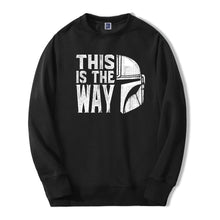 Load image into Gallery viewer, TV Show Mandalorian Way Men Sweatshirt Hoodies 2020 Spring Autumn Star Wars Streetwear Hip Hop Fashoin This Is My Way Pullover