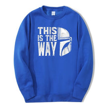 Load image into Gallery viewer, TV Show Mandalorian Way Men Sweatshirt Hoodies 2020 Spring Autumn Star Wars Streetwear Hip Hop Fashoin This Is My Way Pullover