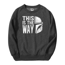 Load image into Gallery viewer, TV Show Mandalorian Way Men Sweatshirt Hoodies 2020 Spring Autumn Star Wars Streetwear Hip Hop Fashoin This Is My Way Pullover