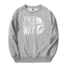 Load image into Gallery viewer, TV Show Mandalorian Way Men Sweatshirt Hoodies 2020 Spring Autumn Star Wars Streetwear Hip Hop Fashoin This Is My Way Pullover
