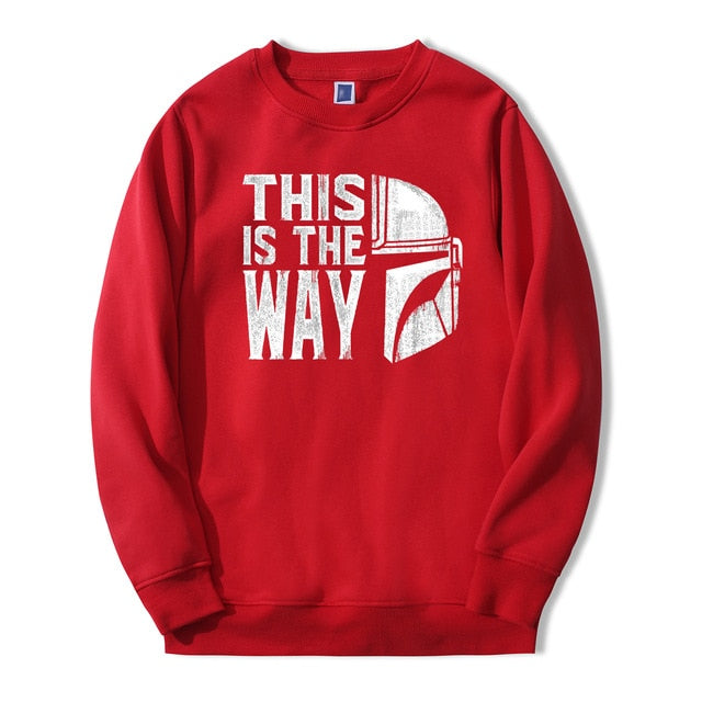 TV Show Mandalorian Way Men Sweatshirt Hoodies 2020 Spring Autumn Star Wars Streetwear Hip Hop Fashoin This Is My Way Pullover