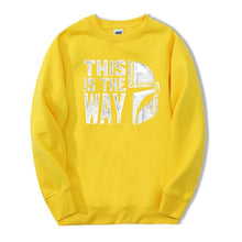 Load image into Gallery viewer, TV Show Mandalorian Way Men Sweatshirt Hoodies 2020 Spring Autumn Star Wars Streetwear Hip Hop Fashoin This Is My Way Pullover