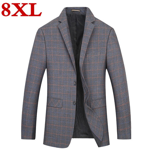 2019  big  Plus  size  8XL  7XL  6XL New  Arrival Autumn And Winter Men's Suit Jacket Fashion Slim Fit Brazer Casual Blazers Men