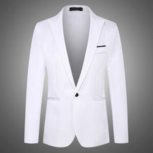 Load image into Gallery viewer, Korean Version Fashion Body Repair Leisure One Buckle Small Suit Man Mens Stage Jackets  Men White Blazer  Slim Blazer In Men