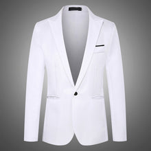 Load image into Gallery viewer, Korean Version Fashion Body Repair Leisure One Buckle Small Suit Man Mens Stage Jackets  Men White Blazer  Slim Blazer In Men