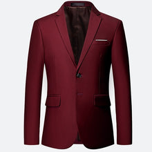 Load image into Gallery viewer, Plyesxale Blue Red Green White Gray Yellow Purple Blazer Men 2018 Slim Fit Man Blazer Casual Suit Jacket 5-6XL Men&#39;s Blazers Q65